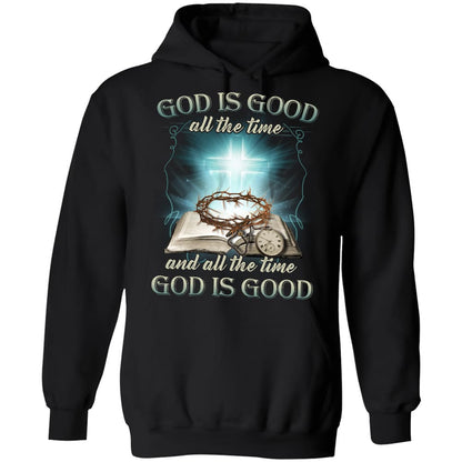 Diamond cross, Bible, God is good all the time - Jesus Apparel