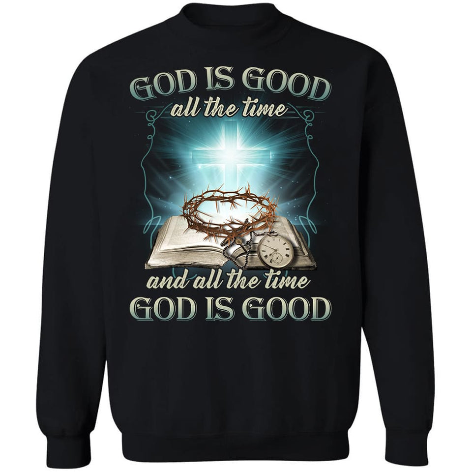 Diamond cross, Bible, God is good all the time - Jesus Apparel