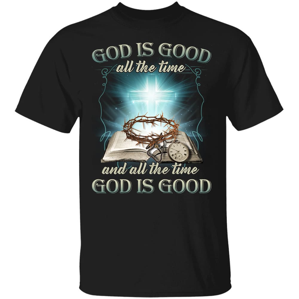 Diamond cross, Bible, God is good all the time - Jesus Apparel
