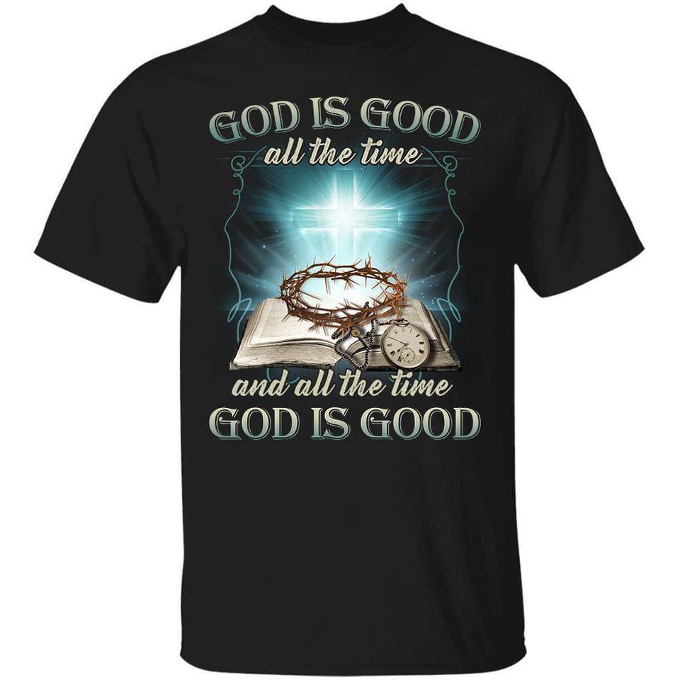 Diamond cross, Bible, God is good all the time - Jesus Apparel