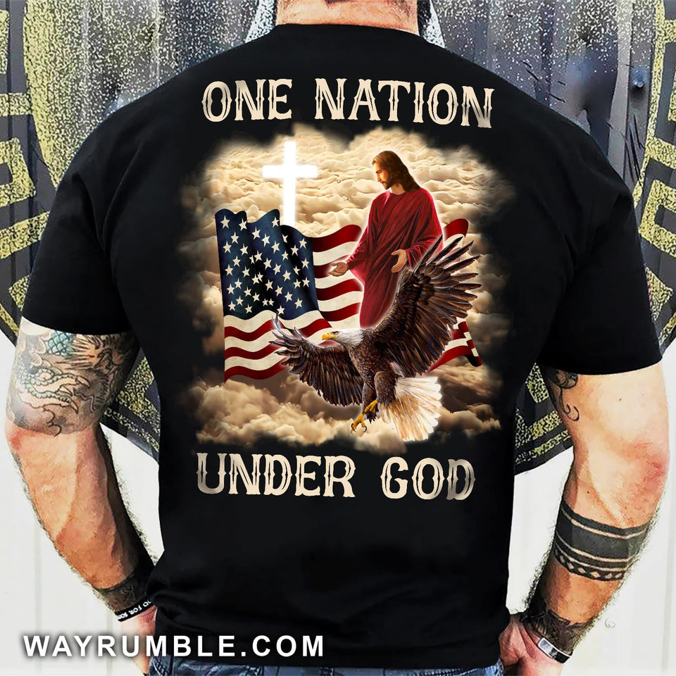 We are one nation under God Back-printed Apparel