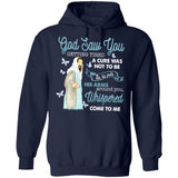 God saw you getting tired so he puts his arms around you - Jesus Apparel