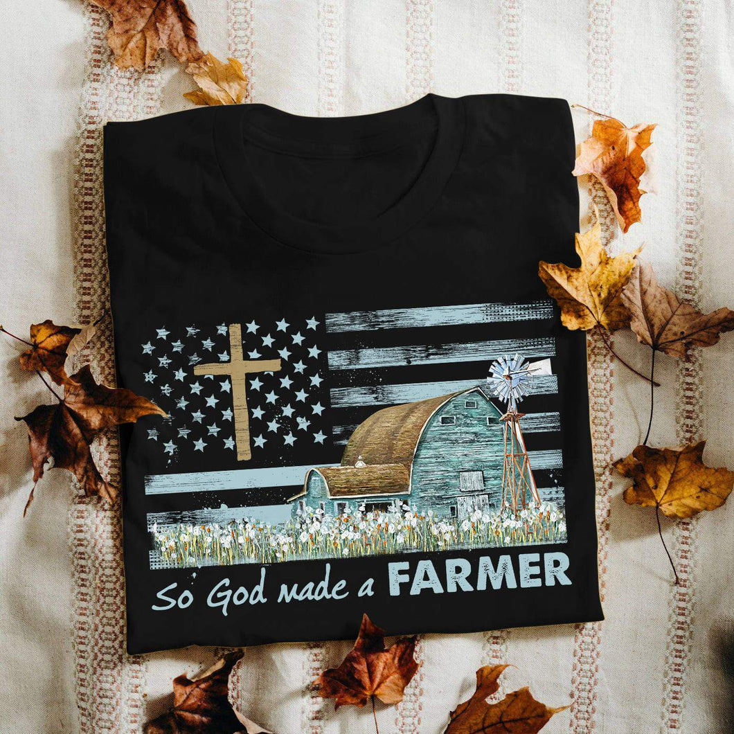 House on farm - So God made a farmer Jesus Apparel