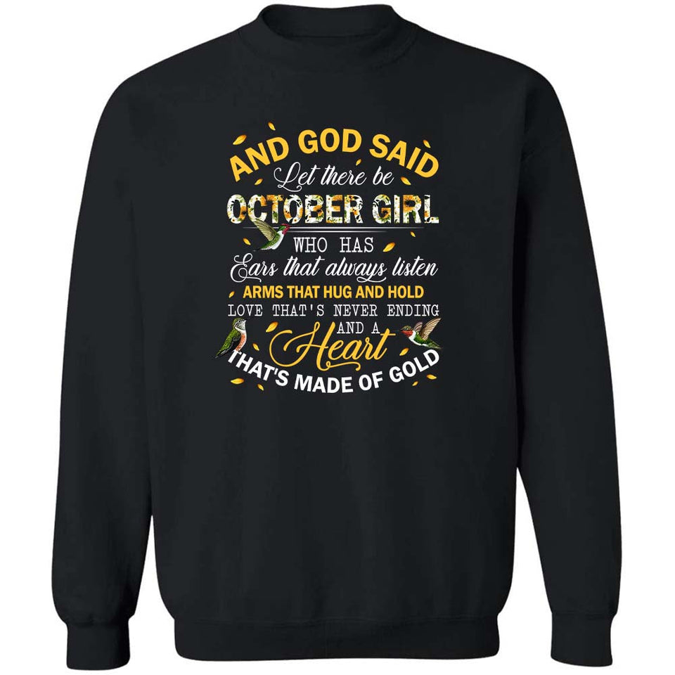 October queen - And god said let there be October girl Apparel