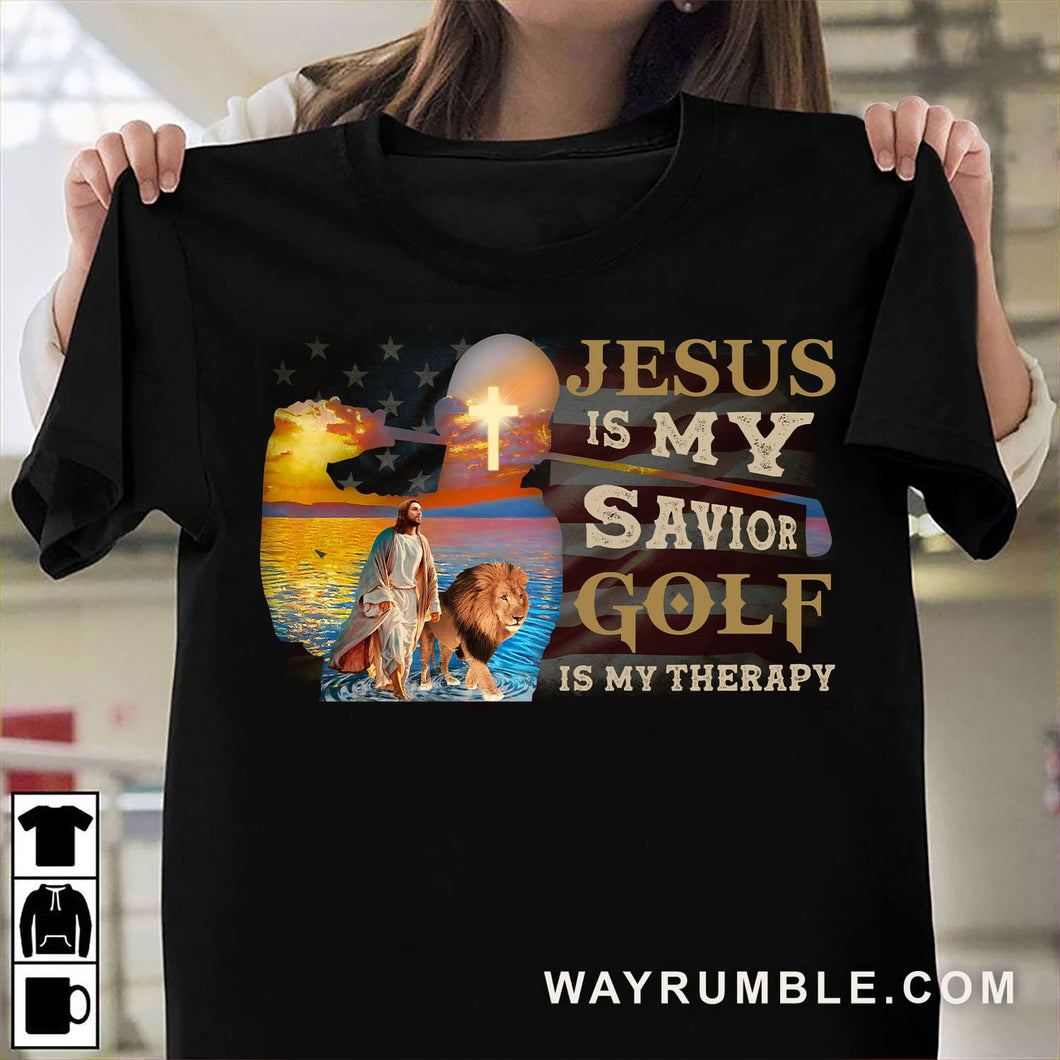 Golf - Jesus is my savior, golf is my therapy Jesus, golf Apparel