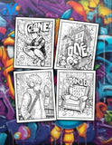 Graffiti 30 Pages Printable Coloring Book