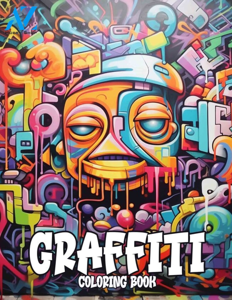 Graffiti 30 Pages Printable Coloring Book