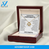 Granddaughter - Be Strong - Love Knot Necklace