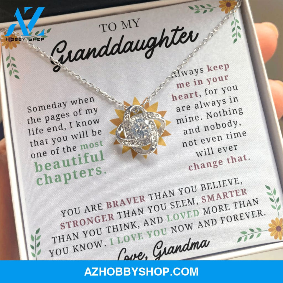 Granddaughter - Beautiful Chapters Knot Necklace
