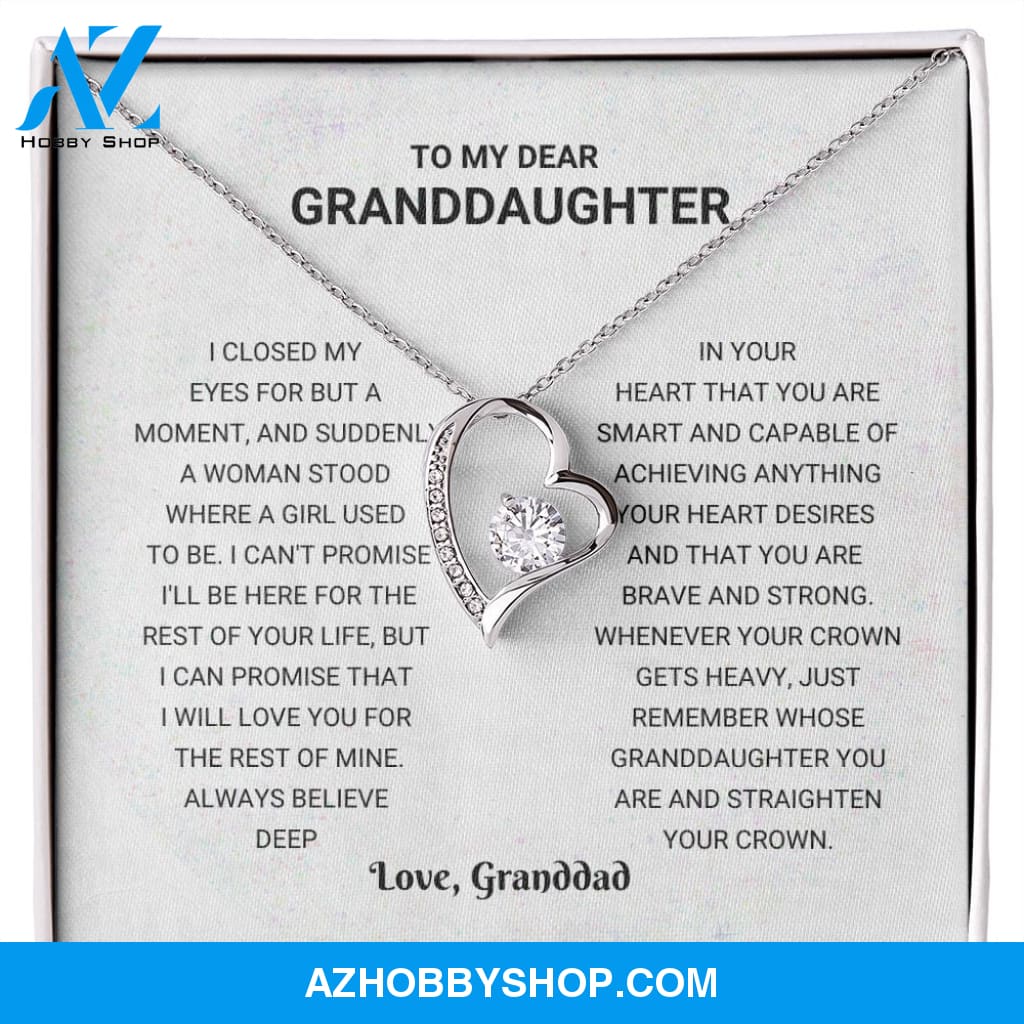 Granddaughter - Just Remember - Forever Love Necklace