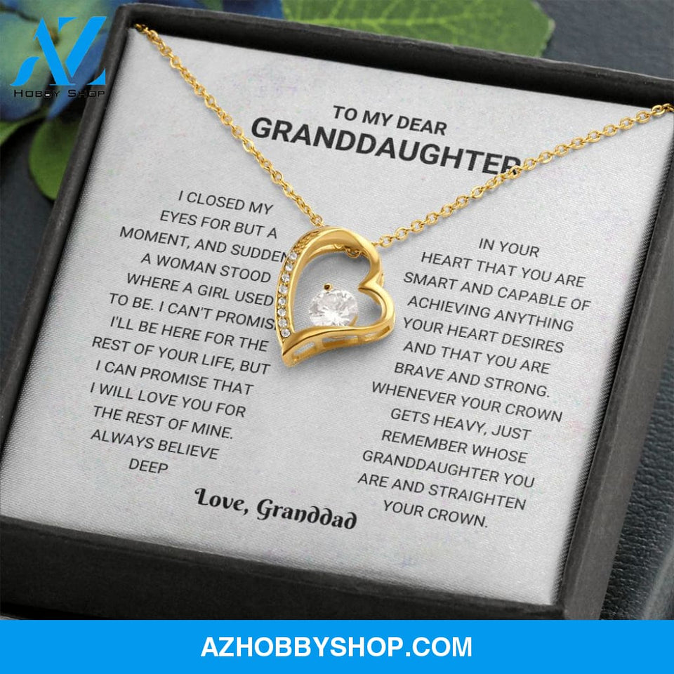Granddaughter - Just Remember - Forever Love Necklace