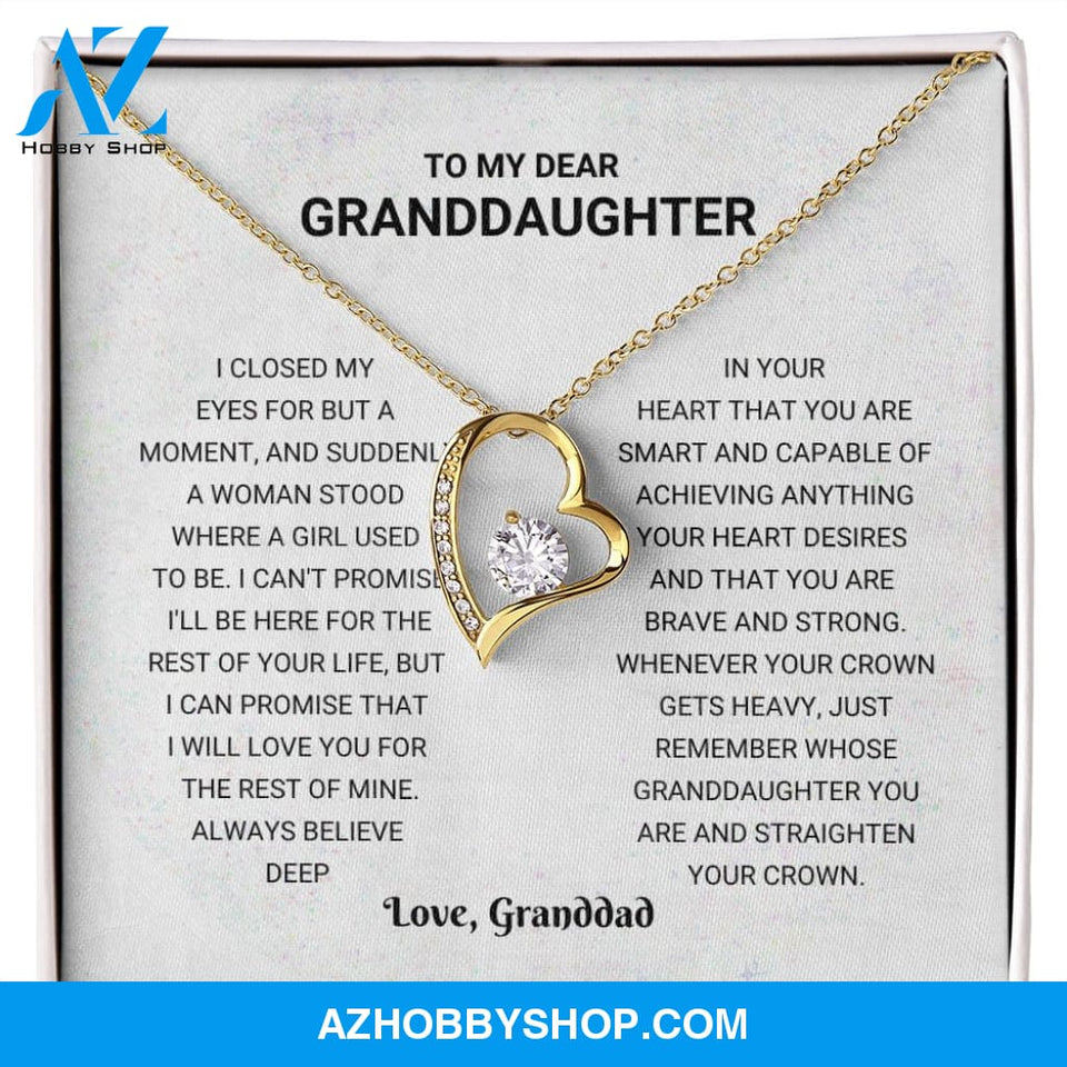 Granddaughter - Just Remember - Forever Love Necklace