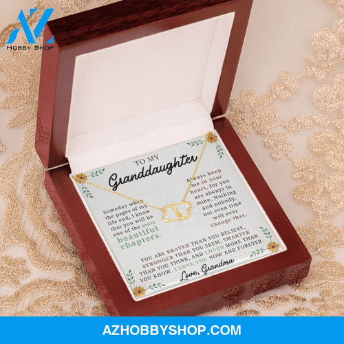 (Granddaughter) Keep Me - Solid Gold with Diamonds Necklace