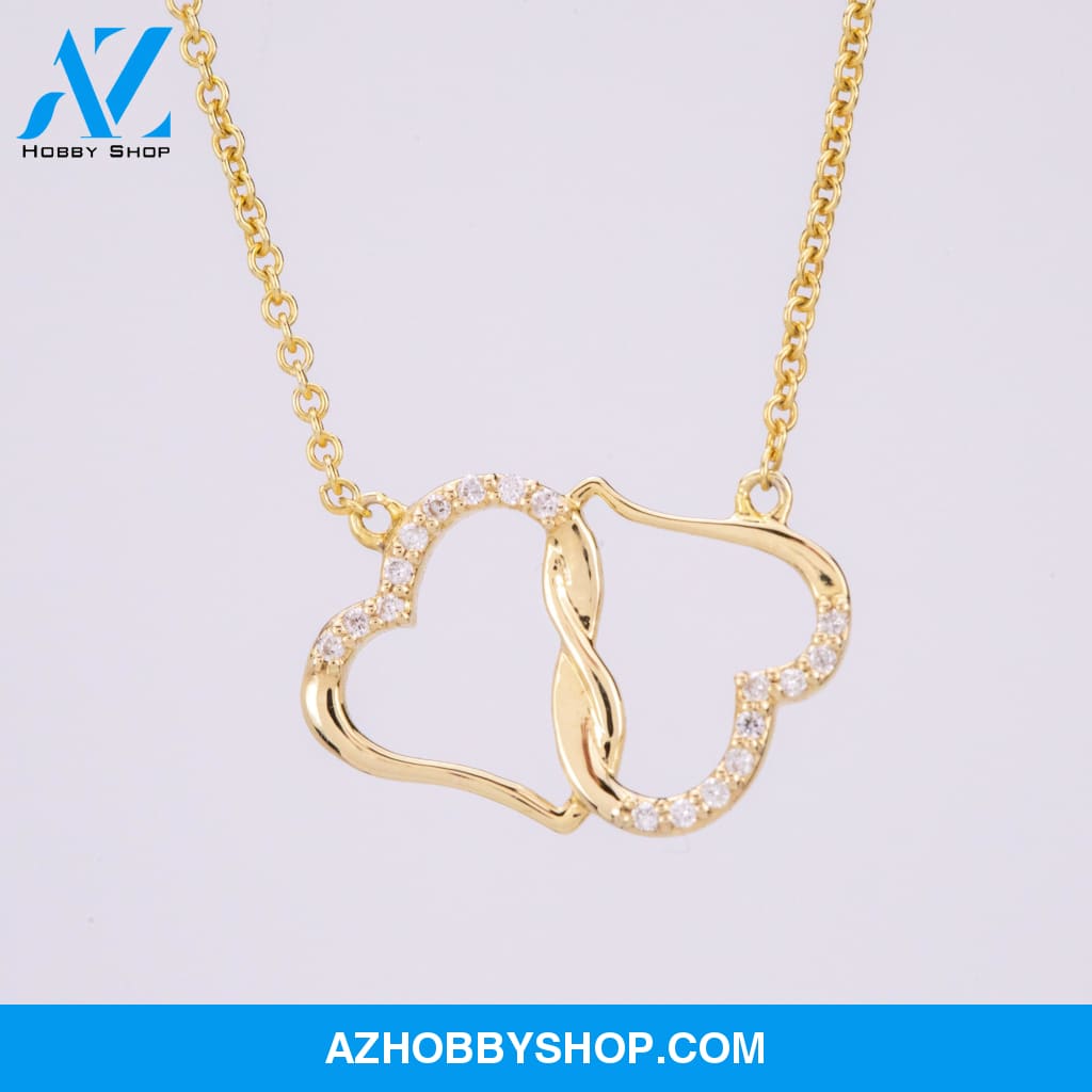 (Granddaughter) Keep Me - Solid Gold with Diamonds Necklace