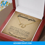 (Granddaughter) Most Beautiful - Solid Gold with Diamonds Necklace