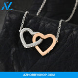 Granddaughter - Piece Of Heart - Interlocking Hearts Necklace