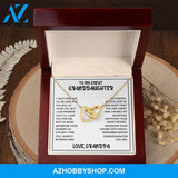 Granddaughter - Piece Of Heart - Interlocking Hearts Necklace