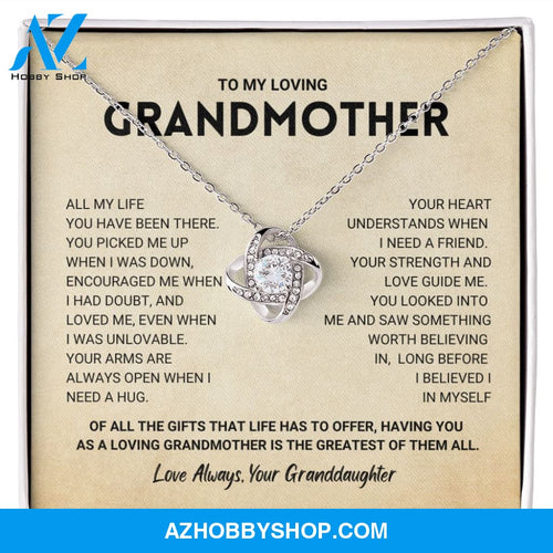 Grandmother Gift from Granddaughter - Love Knot Necklace