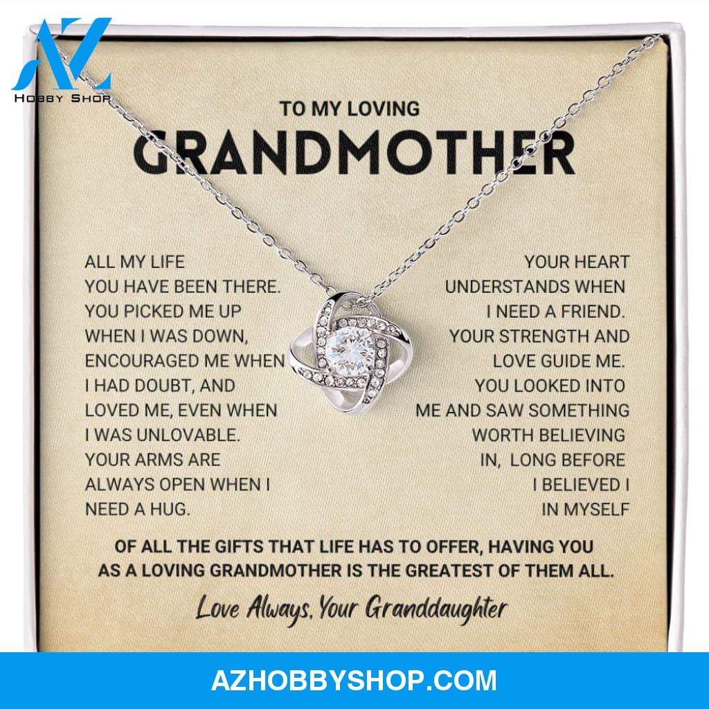 Grandmother Gift from Granddaughter - Love Knot Necklace