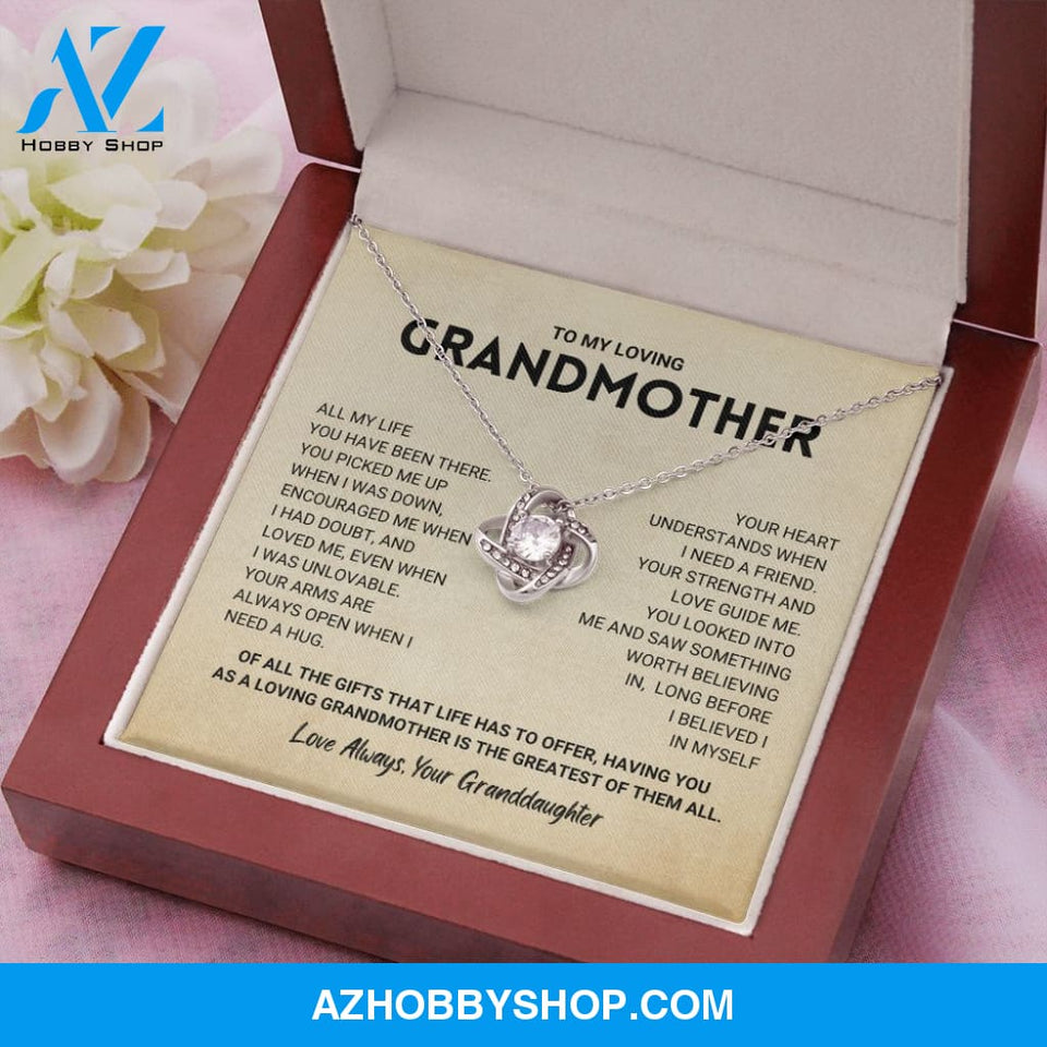 Grandmother Gift from Granddaughter - Love Knot Necklace