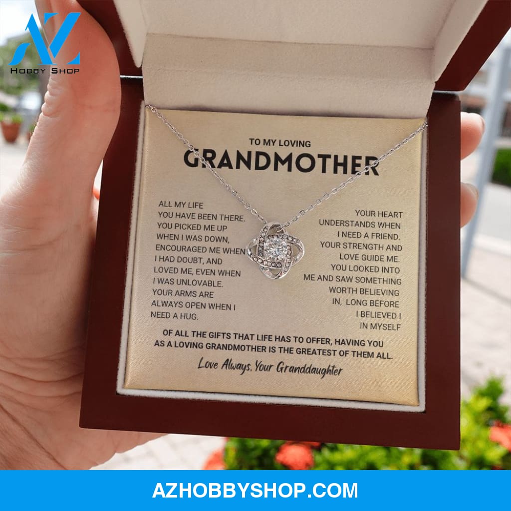 Grandmother Gift from Granddaughter - Love Knot Necklace