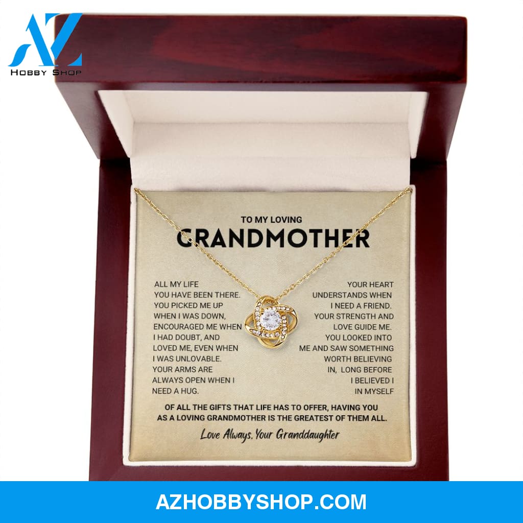 Grandmother Gift from Granddaughter - Love Knot Necklace