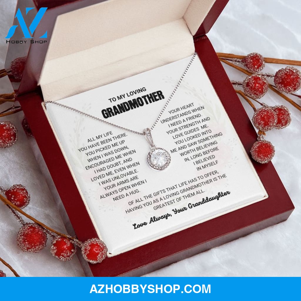 Grandmother - The Greatest Gift - Eternal Hope Silver Necklace