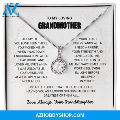 Grandmother - The Greatest Gift - Eternal Hope Silver Necklace