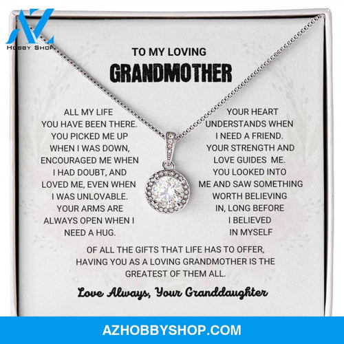 Grandmother - The Greatest Gift - Eternal Hope Silver Necklace