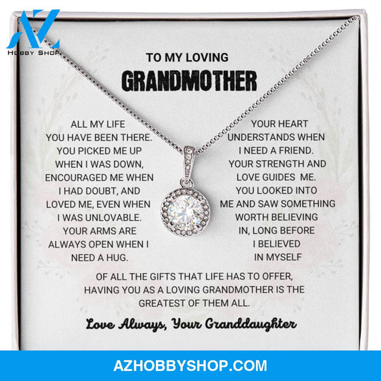 Grandmother - The Greatest Gift - Eternal Hope Silver Necklace