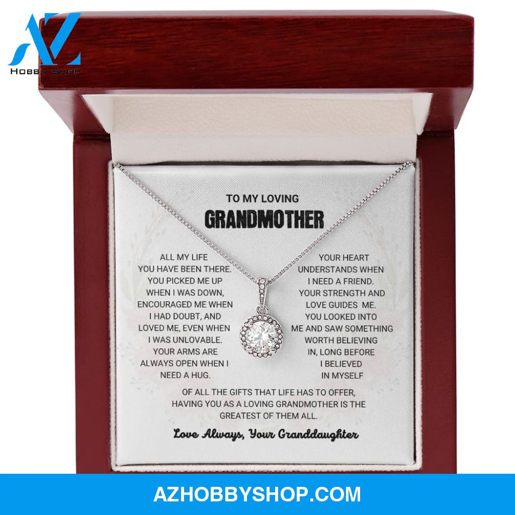 Grandmother - The Greatest Gift - Eternal Hope Silver Necklace