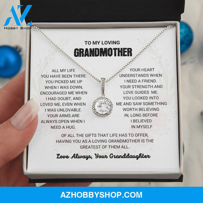 Grandmother - The Greatest Gift - Eternal Hope Silver Necklace
