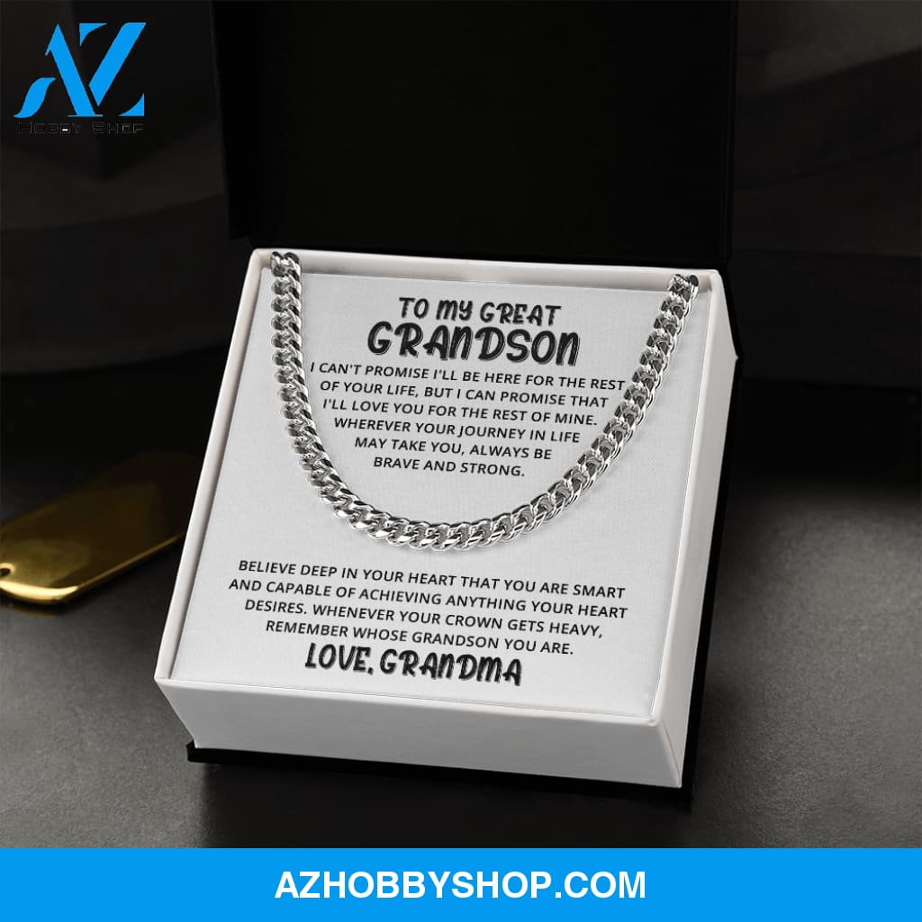 Grandson - Believe Deep in your Heart - Cuban Link Chain