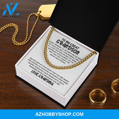 Grandson - Believe Deep in your Heart - Cuban Link Chain