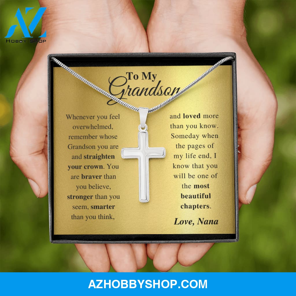 Grandson - Everyday - Cross Gift Necklase
