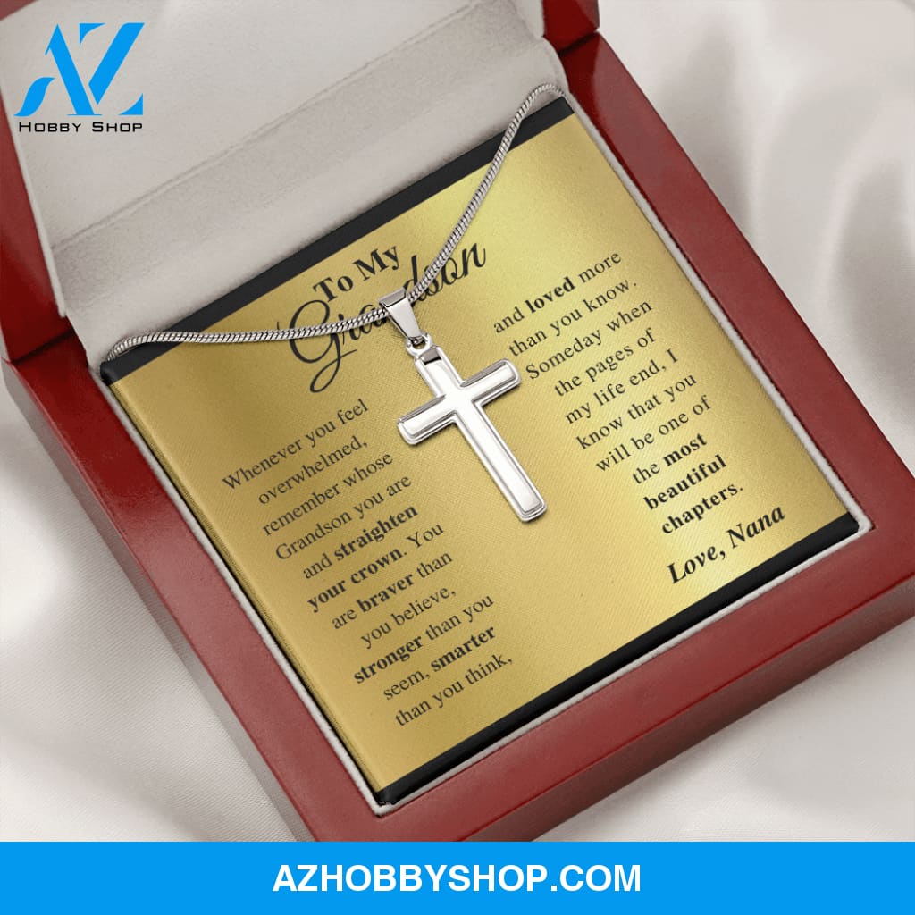 Grandson - Everyday - Cross Gift Necklase