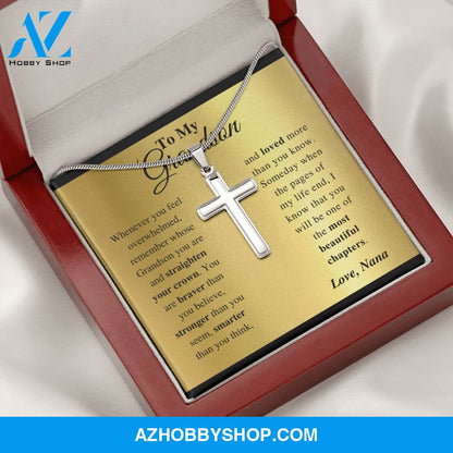 Grandson - Everyday - Cross Gift Necklase