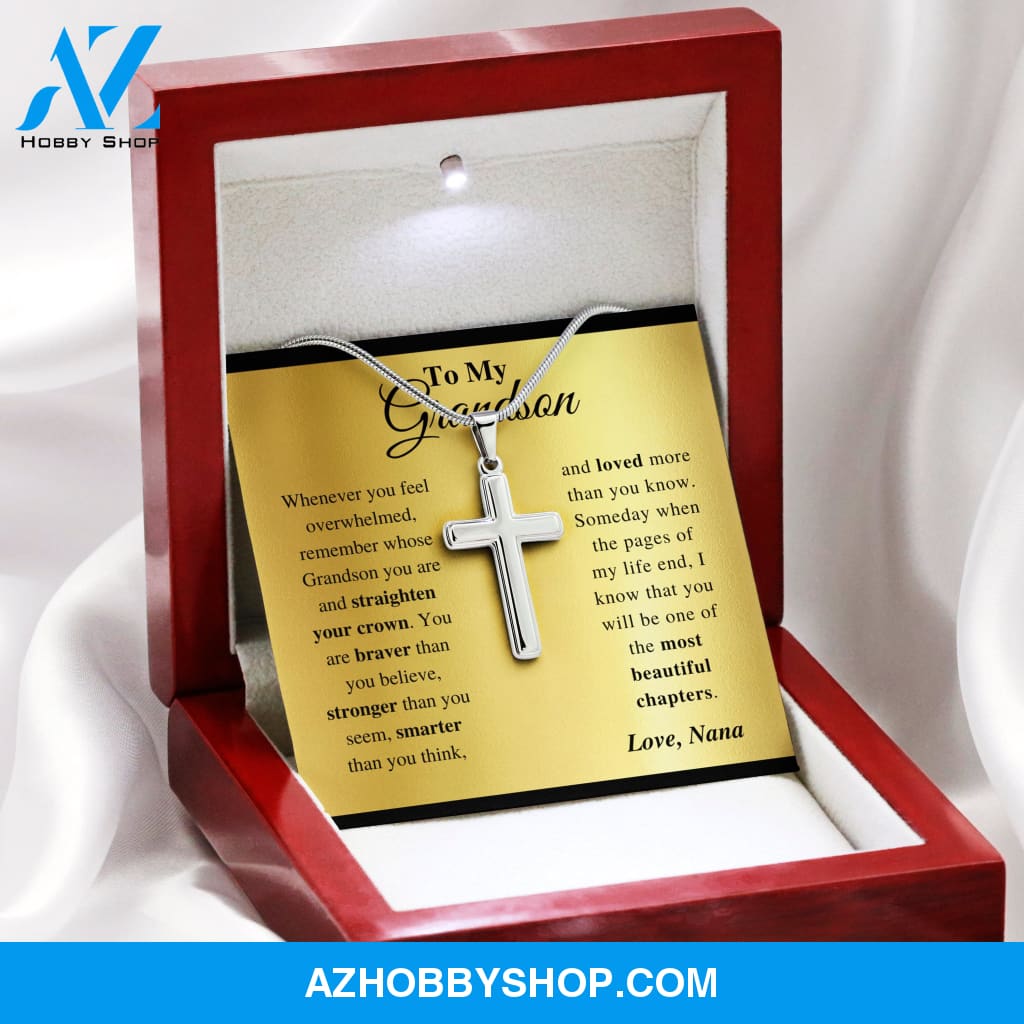 Grandson - Everyday - Cross Gift Necklase