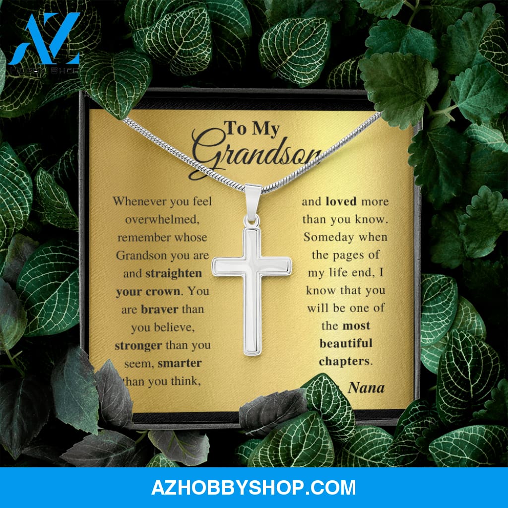 Grandson - Everyday - Cross Gift Necklase