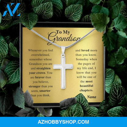 Grandson - Everyday - Cross Gift Necklase