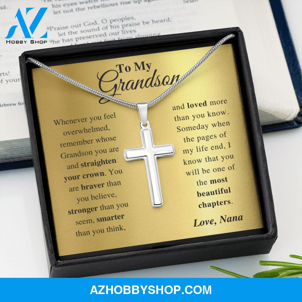 Grandson - Everyday - Cross Gift Necklase
