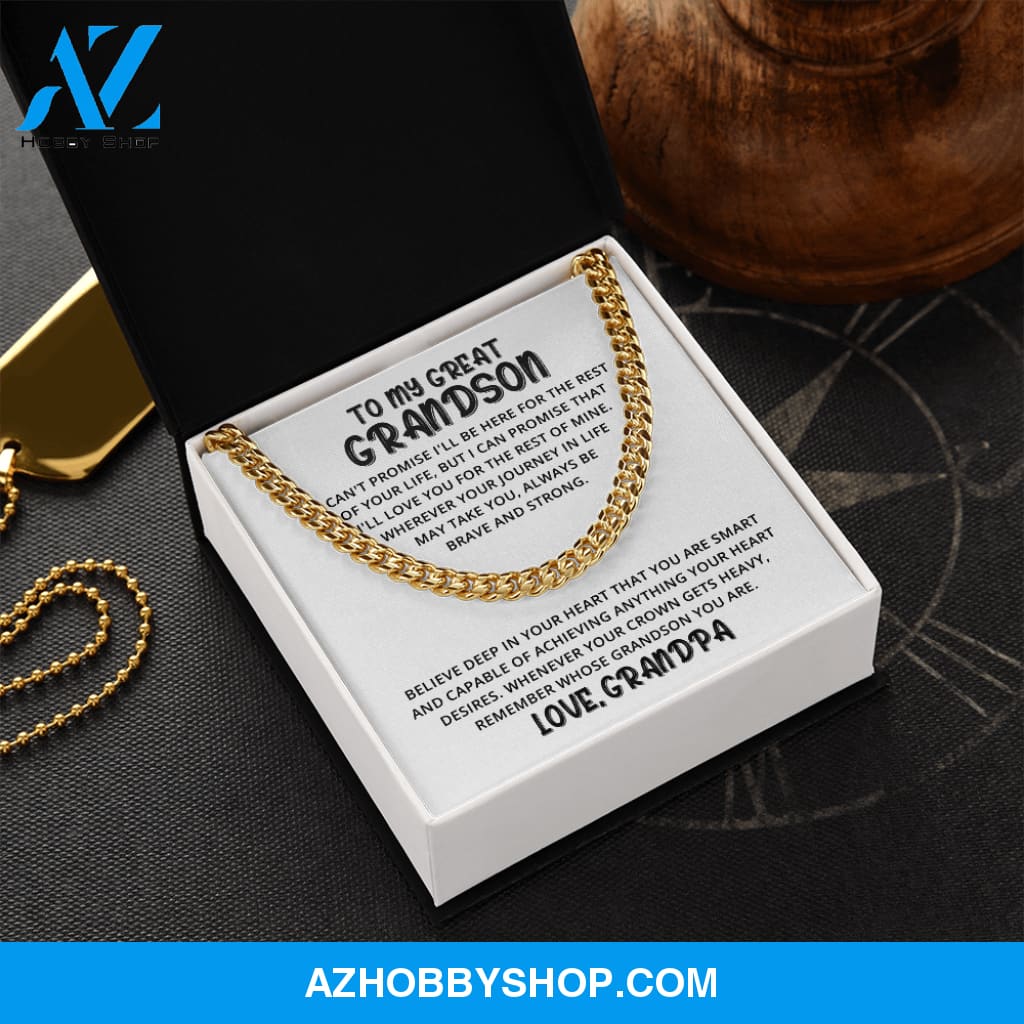 Grandson - Great Heart - Cuban Link Chain