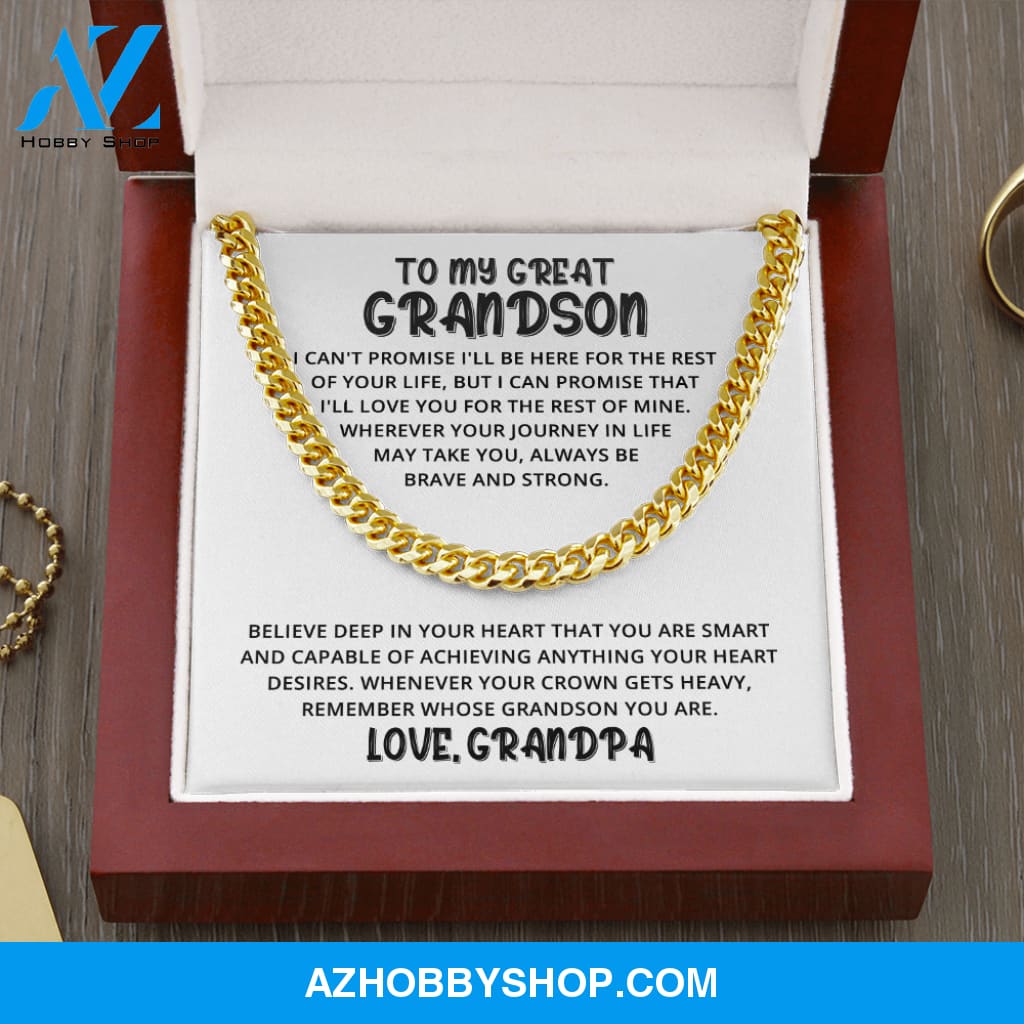Grandson - Great Heart - Cuban Link Chain