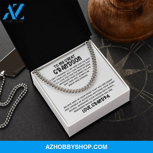 Grandson - Great Heart - Cuban Link Chain