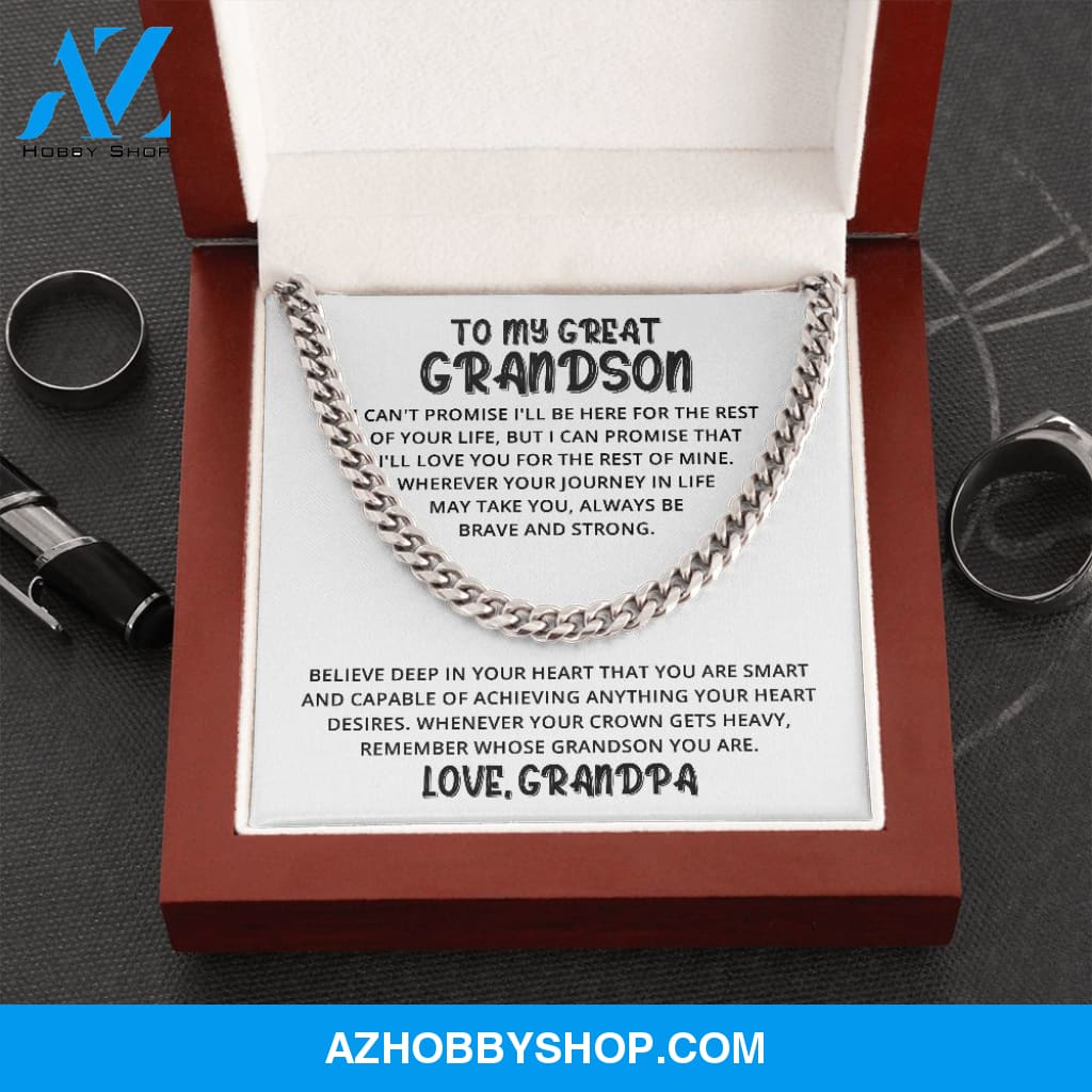 Grandson - Great Heart - Cuban Link Chain