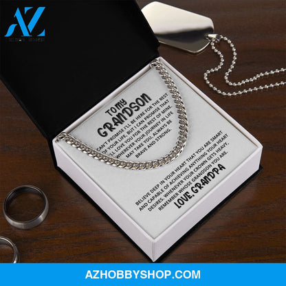 Grandson - Piece Of Heart - Cuban Link Chain