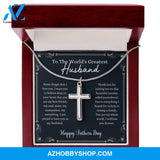 Greatest Husband - Father's Day - Cross Silver Necklace