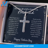 Greatest Husband - Father's Day - Cross Silver Necklace