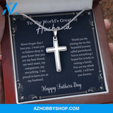 Greatest Husband - Father's Day - Cross Silver Necklace
