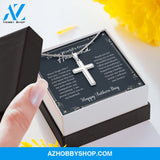 Greatest Husband - Father's Day - Cross Silver Necklace